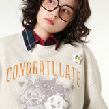 [CLOUD CAKE] Women's Fashion Cloud Cake Friends' Party Sweatshirt