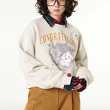 [CLOUD CAKE] Women's Fashion Cloud Cake Friends' Party Sweatshirt