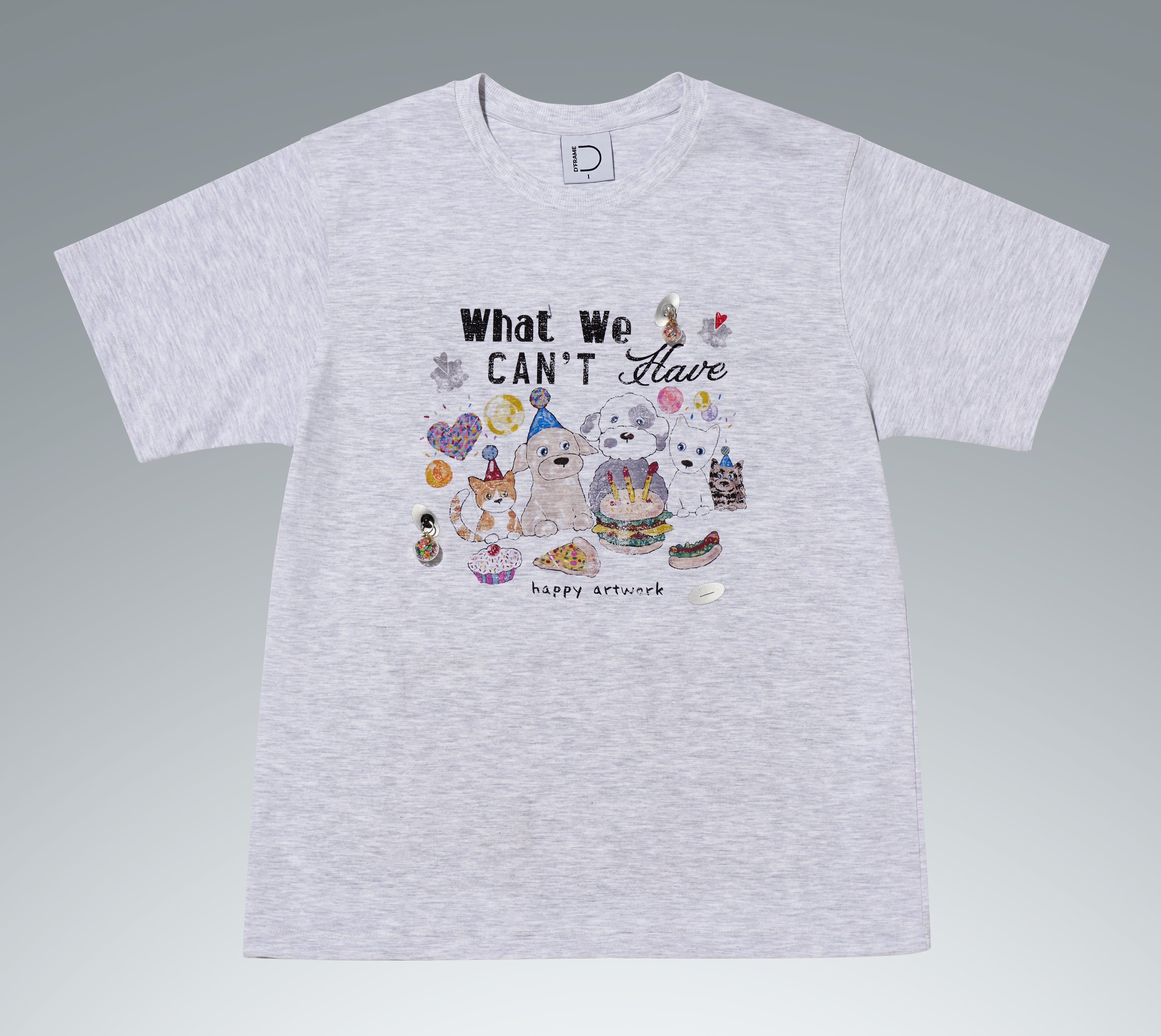 [DFRAME] Puppy Food Printed  Children's Short Sleeve Tee