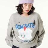 【CLOUD CAKE】Women's Cloud Cake Signature Artwork Sweatshirt