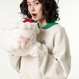 [CLOUD CAKE] Women's Cloud Cake Fluffy Symbol Sweatshirt