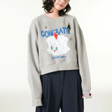 【CLOUD CAKE】Women's Cloud Cake Signature Artwork Sweatshirt