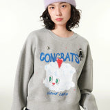 【CLOUD CAKE】Women's Cloud Cake Signature Artwork Sweatshirt