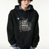 [CLOUD CAKE]Fashion Cloud Cake Line Drawing Embroidered Hoodie Unisex