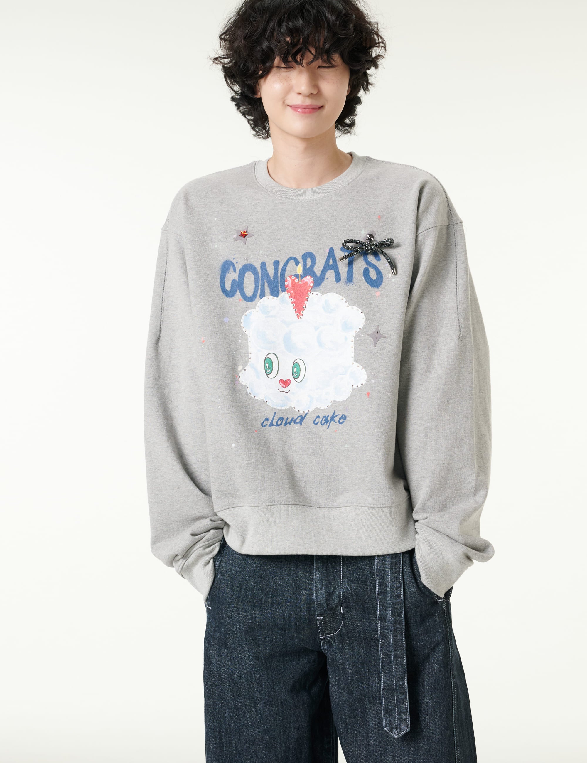 [CLOUD CAKE] Fashion Cloud Cake Print Sweatshirt Unisex