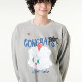 [CLOUD CAKE] Fashion Cloud Cake Print Sweatshirt Unisex