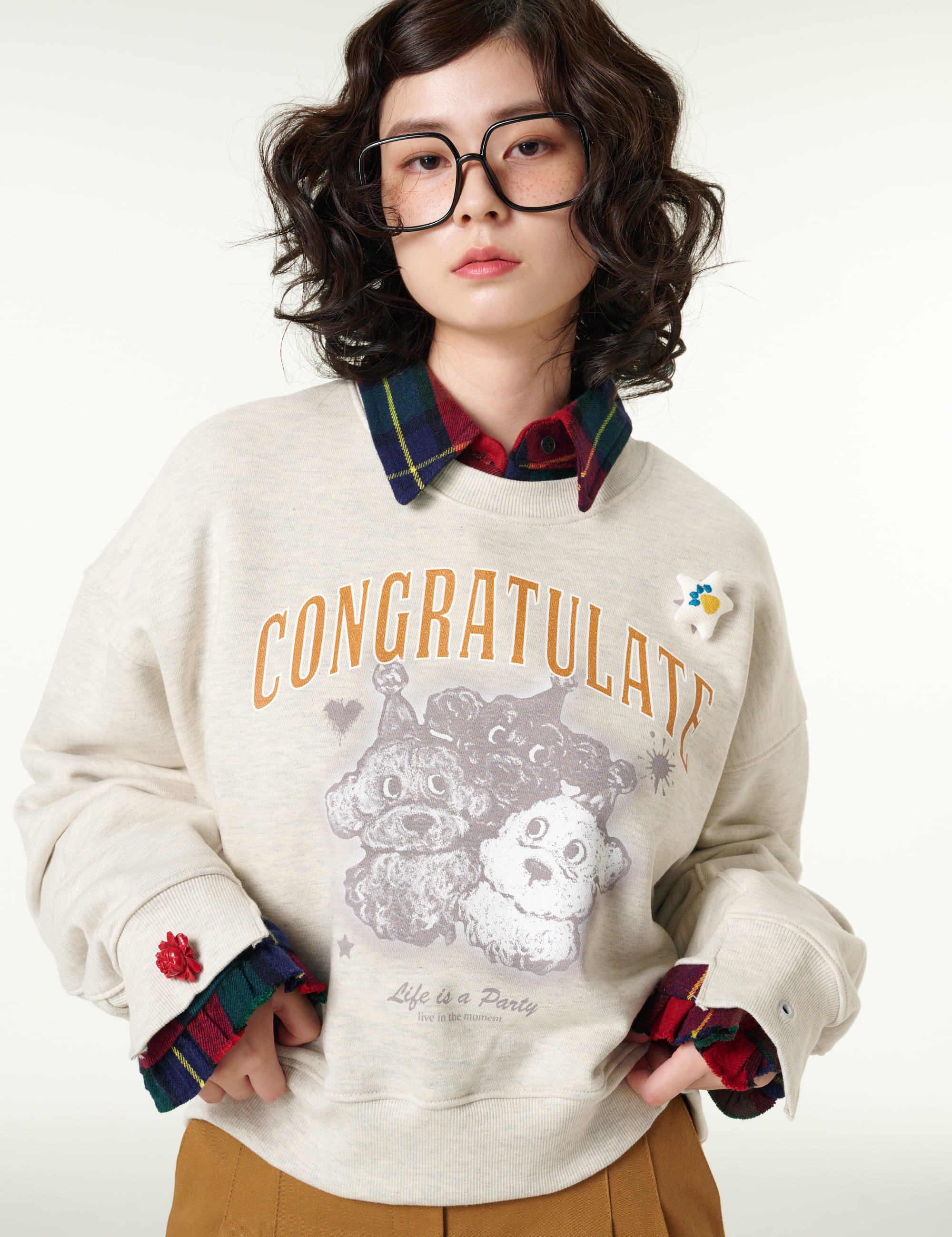 [CLOUD CAKE] Women's Fashion Cloud Cake Friends' Party Sweatshirt