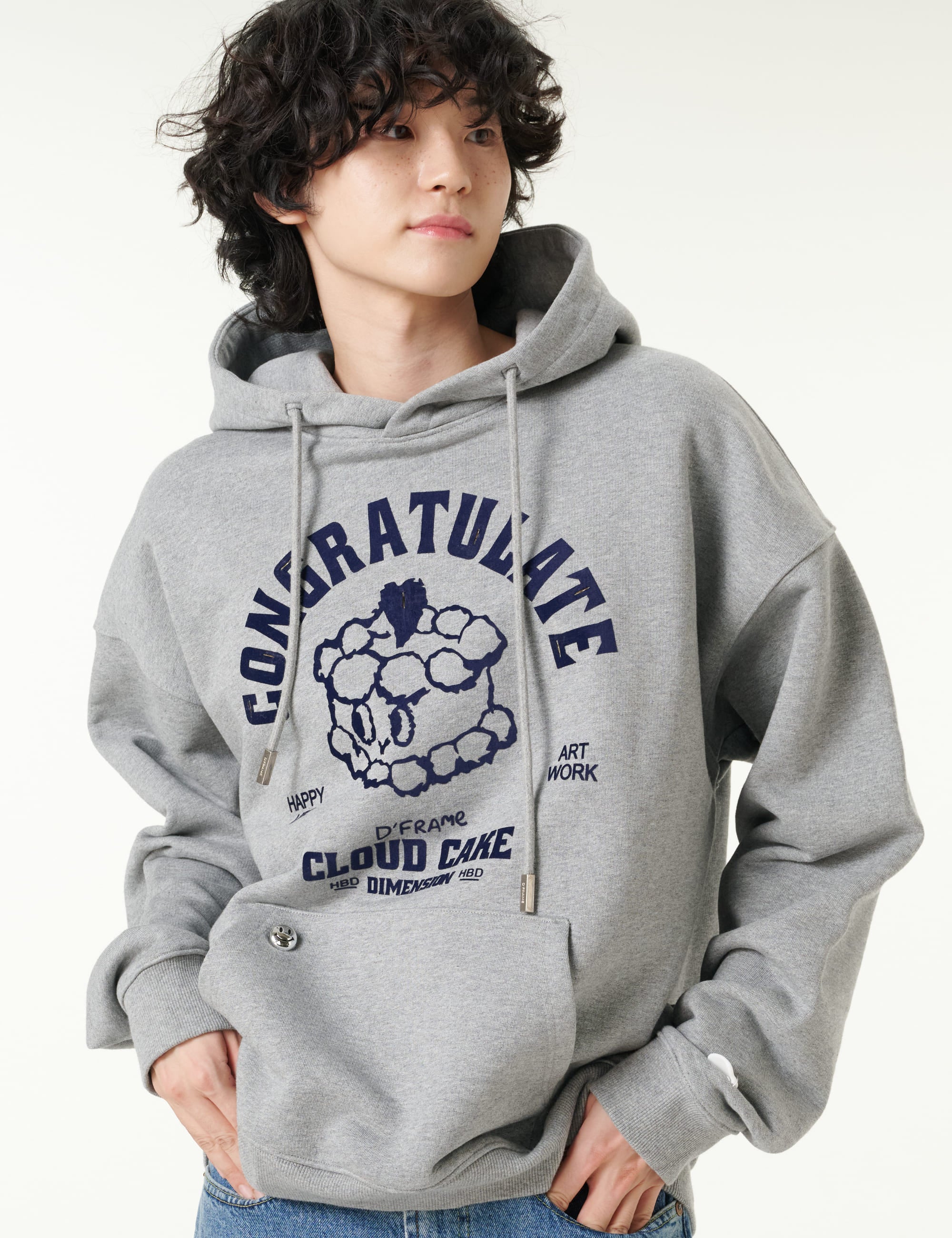 [CLOUD CAKE]Men's Fashion Cloud Cake Fluffy Hoodie