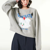 【CLOUD CAKE】Women's Cloud Cake Signature Artwork Sweatshirt